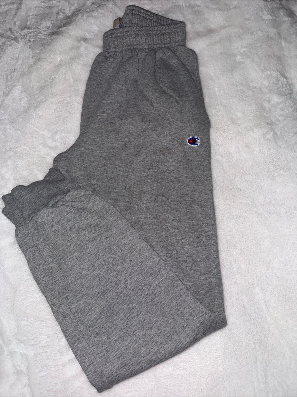 Champion Kids Gray Fleece Sweatpants with Logo